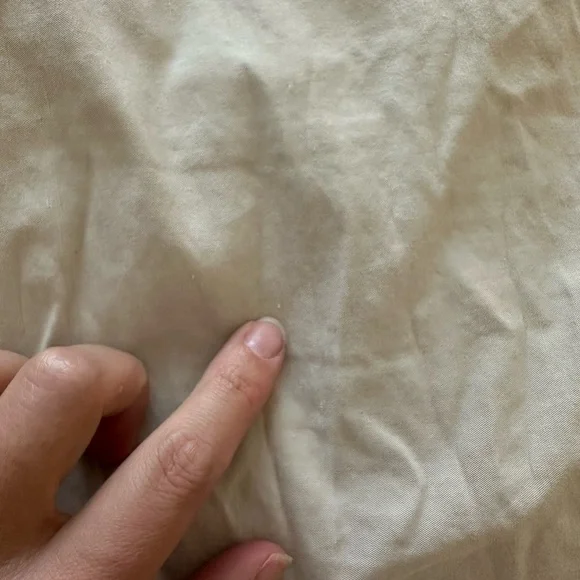 Anthropologie Colette Linen Wideleg Cream Trousers - Picture 10 of 10